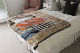 Benjamin Tate Design Shopping The Look Blanket in Natural - Size: 120 cm x 150 cm - thumbnail 3
