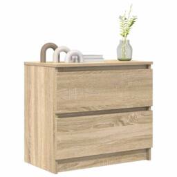Berkfield Home TV Cabinet Sonoma Oak 60x35x54 cm Engineered Wood in Light Tan - Size: 60 x 35 x 54 cm - thumbnail 4