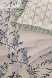 Sanderson 'Paradise Woods Toile' Cotton Duvet Cover Set in Blue - Size: Single - thumbnail 5