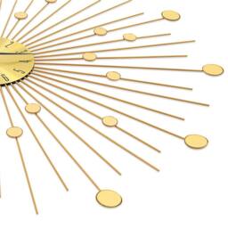 Berkfield Home Wall Clock Metal 70 cm Golden in Gold - thumbnail 5