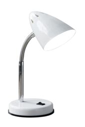 Orsina Gloss Desk Lamp, Adjustable Living Room Desk Lamp, Minimalistic Desk Lamp for Reading & Writing in White