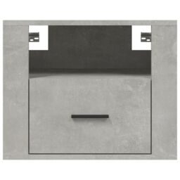 Berkfield Home Wall-mounted Bedside Cabinet Concrete Grey 50x36x40 cm - Size: 50 x 36 x 40 cm - thumbnail 5