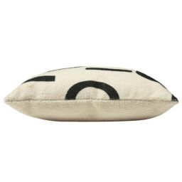 Furn Shearling Circa Geometric Fleece Cushion in Black - thumbnail 3