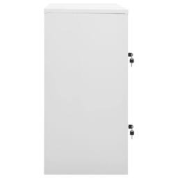 Berkfield Home Locker Cabinet Light Grey & Red 90x45x92.5 cm Steel