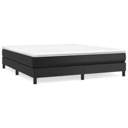 Berkfield Home Durable Bed Frame Frame Black Super King Faux Leather (UK/IE/FI/N - thumbnail 3