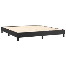 Berkfield Home Durable Bed Frame Frame Black Super King Faux Leather (UK/IE/FI/N - thumbnail 4