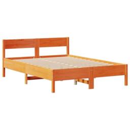 Berkfield Home Decorative Bed Frame Frame Sonoma Oak 150x200 cm King Size Wood in Brown - Size: Small Double - thumbnail 7