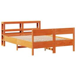 Berkfield Home Decorative Bed Frame Frame Sonoma Oak 150x200 cm King Size Wood in Brown - Size: Small Double - thumbnail 1