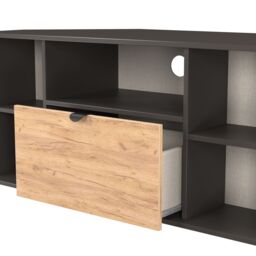 Ready Assembled 2 U Norway Corner TV Unit (Ready Assembled) in Dark Grey - thumbnail 6