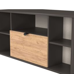 Ready Assembled 2 U Norway Corner TV Unit (Ready Assembled) in Dark Grey - thumbnail 5