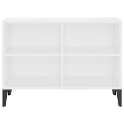 Berkfield Home TV Cabinet with Metal Legs White 69.5x30x50 cm - thumbnail 4