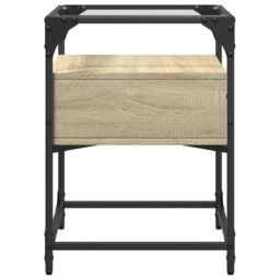 Berkfield Home Bedside Cabinets 2 pcs Sonoma Oak 40x40x55 cm Engineered Wood in Brown - Size: 40 x 40 x 55 cm - thumbnail 6