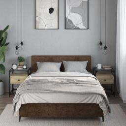 Berkfield Home Bedside Cabinets 2 pcs Sonoma Oak 40x40x55 cm Engineered Wood in Brown - Size: 40 x 40 x 55 cm - thumbnail 1