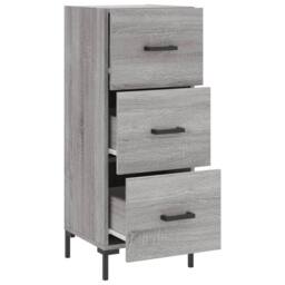 Berkfield Home Sideboard Grey Sonoma 34.5x34x90 cm Engineered Wood - thumbnail 5