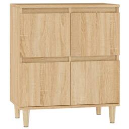 Berkfield Home Sideboard Sonoma Oak 60x35x70 cm Engineered Wood in Light Tan - Size: 60 x 35 x 70 cm - thumbnail 3