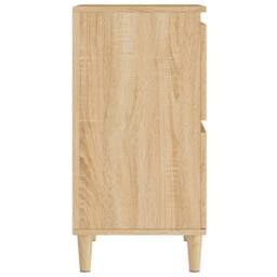 Berkfield Home Sideboard Sonoma Oak 60x35x70 cm Engineered Wood in Light Tan - Size: 60 x 35 x 70 cm - thumbnail 7