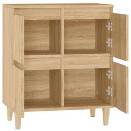 Berkfield Home Sideboard Sonoma Oak 60x35x70 cm Engineered Wood in Light Tan - Size: 60 x 35 x 70 cm - thumbnail 8