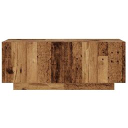 Berkfield Home TV Cabinet Old Wood 100x35x40 cm Engineered Wood in Brown - Size: 100 x 35 x 40 cm - thumbnail 4