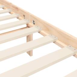 Berkfield Home Beautiful Bed Frame with Headboard 90x200 cm Solid Wood in Light Tan - thumbnail 9