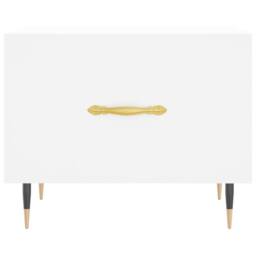 Berkfield Home Decorative Coffee Tables 2 pcs White 50x50x40 cm Engineered Wood - Size: 50 x 50 x 40 cm - thumbnail 6