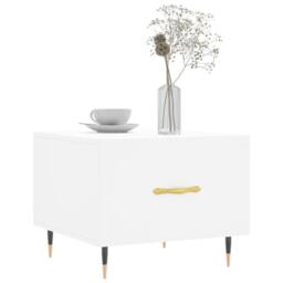 Berkfield Home Decorative Coffee Tables 2 pcs White 50x50x40 cm Engineered Wood - Size: 50 x 50 x 40 cm - thumbnail 1