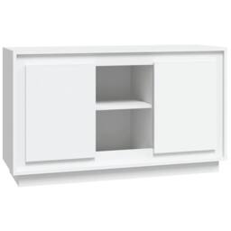 Berkfield Home Sideboard White 102x35x60 cm Engineered Wood - Size: 102 x 35 x 60 cm - thumbnail 3