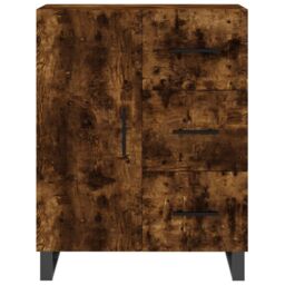 Berkfield Home Sideboard Smoked Oak 69.5x34x90 cm Engineered Wood in Brown - thumbnail 5