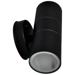 Berkfield Home Outdoor Wall Lights 2 pcs Stainless Steel Up/Downwards in Black - thumbnail 3