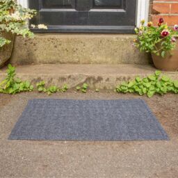 Nicola Spring Heavy Duty Dirt Trapper Door Mat - 60 x 40cm in Grey - Size: 40 cm x 60 cm - thumbnail 5