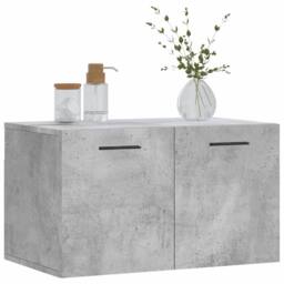 Berkfield Home Wall Cabinet Concrete Grey 60x36.5x35 cm Engineered Wood - thumbnail 3