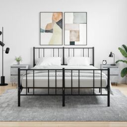 Berkfield Home Bedside Cabinets 2 pcs Concrete Grey 40x35x50 cm Engineered Wood - Size: 40 x 35 x 50 cm - thumbnail 1