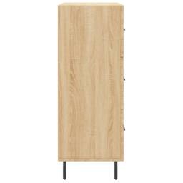 Berkfield Home Sideboard Sonoma Oak 69.5x34x90 cm Engineered Wood in Light Tan - thumbnail 7