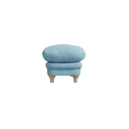 Wyld Haus Bambola Rectangular Duck Egg Chenille Footstool in Duck Egg Blue - thumbnail 4