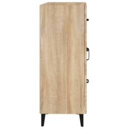 Berkfield Home Sideboard Sonoma Oak 69.5x34x90 cm Engineered Wood in Light Tan - thumbnail 7