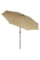 Living and Home Patio Umbrella Large 3M Traditional Parasol with Decorative Base in Khaki - thumbnail 4