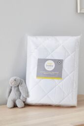 Martex Baby 'Anti-Allergy Quilted' Mattress Protector Cotbed in White - Size: Cot Bed - thumbnail 4