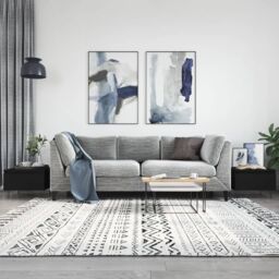 Berkfield Home Coffee Tables 2 pcs Black 50x46x35 cm Engineered Wood - Size: 50 x 46 x 35 cm - thumbnail 1