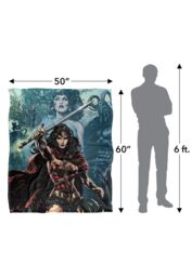 Warner Brothers Wonder Woman Officially Licensed Silky Touch Super Soft Throw Blanket 152 x 127 cm in White - thumbnail 5