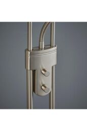 Netlighting Rome Mother & Child Floor Lamp Satin Chrome Opal Glass G9 in Grey - thumbnail 6