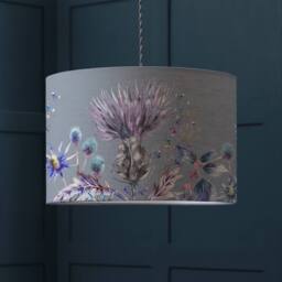 Voyage Maison Elysium Eva Floral Lampshade in Teal - Size: 40 cm diameter x 25 cm high - thumbnail 2