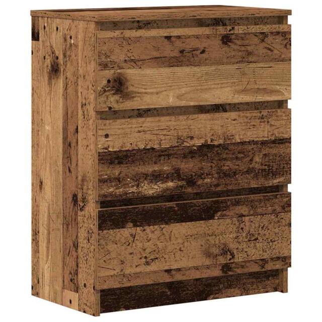 Berkfield Home Sideboard Old Wood 60x35x76 cm Engineered Wood in Brown - Size: 60 x 35 x 76 cm - image 1
