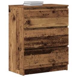 Berkfield Home Sideboard Old Wood 60x35x76 cm Engineered Wood in Brown - Size: 60 x 35 x 76 cm - thumbnail 4