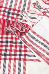 Homescapes Tartan Check Sofa & Bed Throw in Grey - Size: 150 cm x 200 cm - thumbnail 5