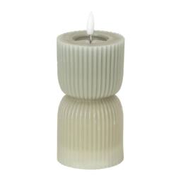 Hill Interiors Luxe Collection Carved Table Lamp 14cm x 7cm x 7cm in Grey - Size: 14 cm x 7 cm x 7 cm - thumbnail 2