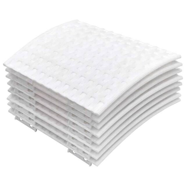 Berkfield Home Beautiful Christmas Tree Skirt White √ò65x23 cm Plastic - Size: 65x23 cm - image 1