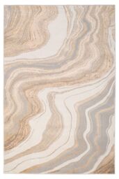 Kukoon Greige Gold Marble Modern Living Area Rug in Metallics - Size: 120 cm x 170 cm