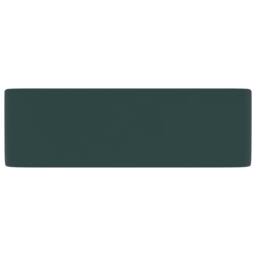 Berkfield Home Luxury Wash Basin Matt Dark Green 41x30x12 cm Ceramic - Size: 41 x 30 x 12 cm - thumbnail 4