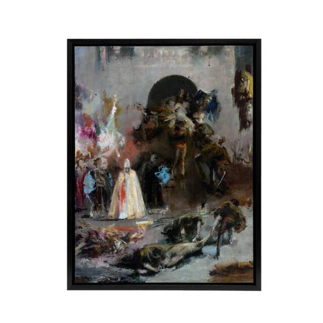 "Artery8 Spanish Inquisition Painting Framed Canvas Wall Art Print - Size: W12"" x H16""" - image 1