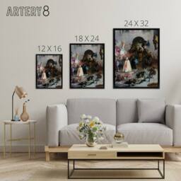 "Artery8 Spanish Inquisition Painting Framed Canvas Wall Art Print - Size: W12"" x H16""" - thumbnail 4