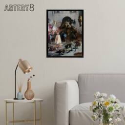 "Artery8 Spanish Inquisition Painting Framed Canvas Wall Art Print - Size: W12"" x H16""" - thumbnail 3